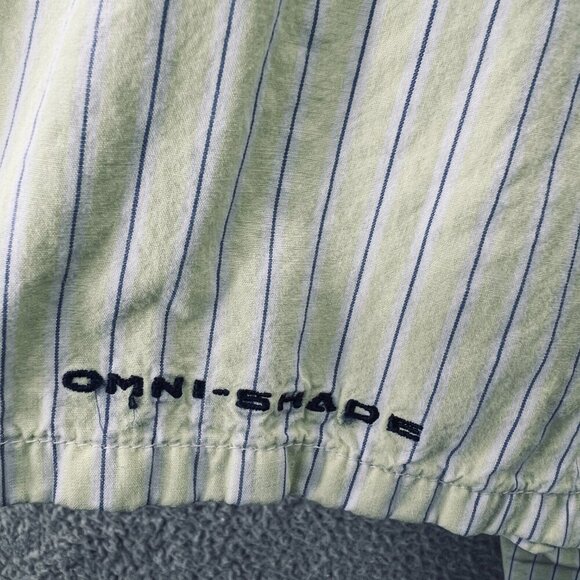 Columbia PFG Men Shirt 2XL Light Yellow Striped Super Bonehead Vented Fishing - Picture 4 of 11